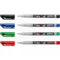   Alkoholos marker, 0,4 mm, kúpos, STABILO "Write-4-all", piros