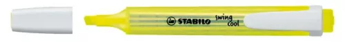 Szövegkiemelő, 1-4 mm, STABILO "Swing Cool", sárga