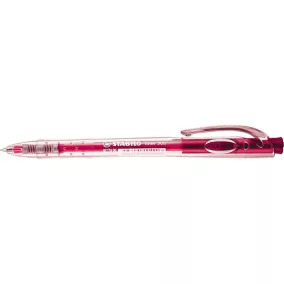   Golyóstoll, 0,38 mm, nyomógombos, STABILO "Liner 308", rózsaszín