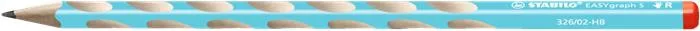Grafitceruza, HB, háromszögletű, vékony, jobbkezes, STABILO, "EASYgraph", kék