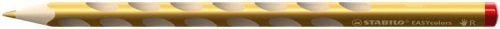 Színes ceruza, háromszögletű, jobbkezes, vastag, STABILO "EASYcolors", arany