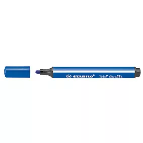   Filctoll, 1,5-2 mm, rugós hegy, STABILO "Trio Scribbi", kék