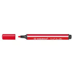   Filctoll, 1,5-2 mm, rugós hegy, STABILO "Trio Scribbi", piros