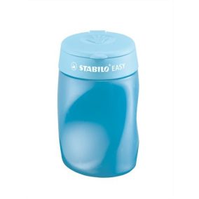   Hegyező, háromlyukú, tartályos, jobbkezes, STABILO "Easy", kék