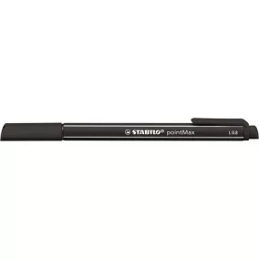 Filctoll, 0,8 mm, STABILO "Point Max", fekete