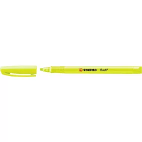 Szövegkiemelő, 1-3,5 mm, STABILO "Flash", sárga