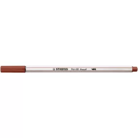 Ecsetirón, STABILO "Pen 68 brush", vörösesbarna