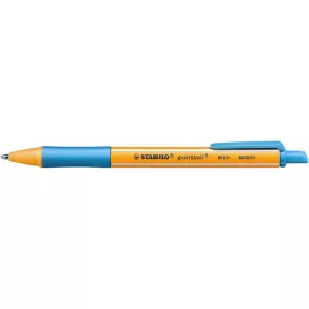   Golyóstoll, 0,5 mm, nyomógombos, STABILO "Pointball", türkiz