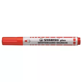   Táblamarker, 2,5-3,5 mm, kúpos, STABILO "Plan", piros