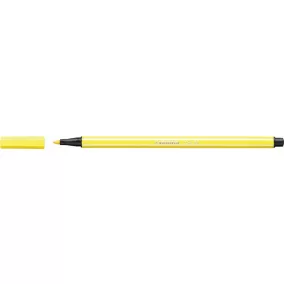 Filctoll, 1 mm, STABILO "Pen 68", neon sárga