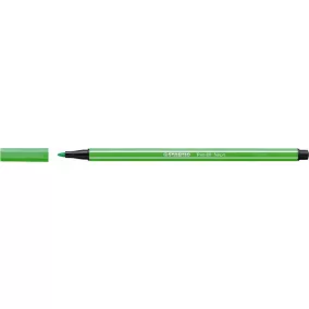 Filctoll, 1 mm, STABILO "Pen 68", neon zöld