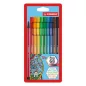   Filctoll készlet, 1 mm, STABILO "Pen 68", 10 különböző szín