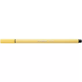Filctoll, 1 mm, STABILO "Pen 68", világossárga