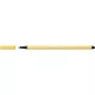 Filctoll, 1 mm, STABILO "Pen 68", világossárga