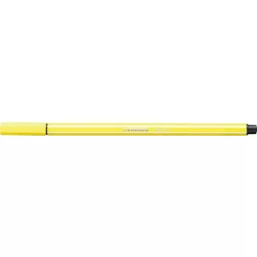 Filctoll, 1 mm, STABILO "Pen 68", citromsárga