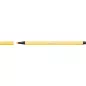 Filctoll, 1 mm, STABILO "Pen 68", sárga