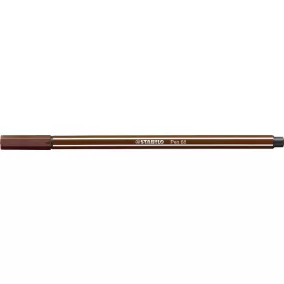 Filctoll, 1 mm, STABILO "Pen 68", barna