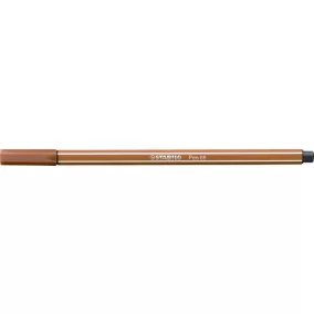 Filctoll, 1 mm, STABILO "Pen 68", vörösbarna