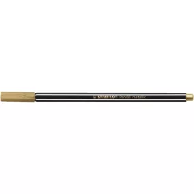 Filctoll, 1,4 mm, STABILO "Pen 68 metallic", arany