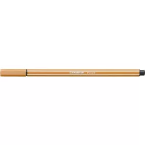 Filctoll, 1 mm, STABILO "Pen 68", sötétokker