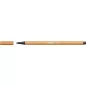 Filctoll, 1 mm, STABILO "Pen 68", sötétokker