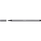 Filctoll, 1 mm, STABILO "Pen 68", sötét szürke
