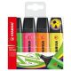 Szövegkiemelő készlet, 2-5 mm, STABILO "BOSS original", 4 különböző szín