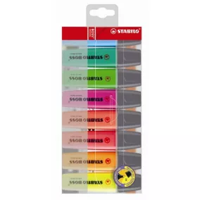   Szövegkiemelő készlet, 2-5 mm, STABILO "BOSS original", 8 különböző szín
