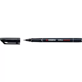   Alkoholos marker, 0,4 mm, STABILO "OHPen S", fekete