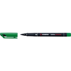Alkoholos marker, 1 mm, STABILO "OHPen M", zöld