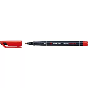 Alkoholos marker, 1 mm, STABILO "OHPen M", piros
