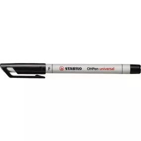   Alkoholmentes marker, OHP, 0,7 mm, STABILO "OHPen F", fekete