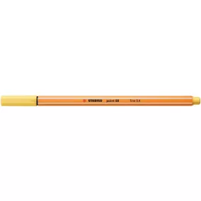   Tűfilc, 0,4 mm, STABILO "Point 88", világossárga