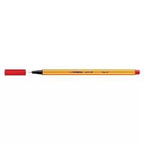 Tűfilc, 0,4 mm, STABILO "Point 88", piros