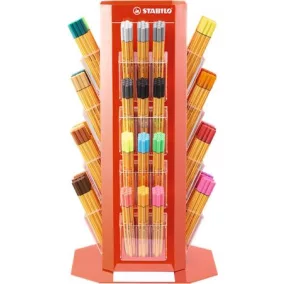   Tűfilc display, 0,4 mm, STABILO "Point 88", vegyes színek