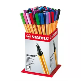   Tűfilc display, 0,4 mm, STABILO "Point 88 Mini", vegyes színek