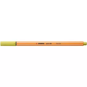 Tűfilc, 0,4 mm, STABILO "Point 88", mustár