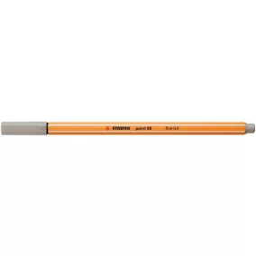 Tűfilc, 0,4 mm, STABILO "Point 88", melegszürke