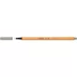 Tűfilc, 0,4 mm, STABILO "Point 88", melegszürke
