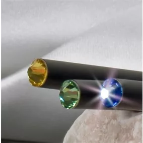   Ceruza, fekete, zafírkék SWAROVSKI® kristállyal, exkluzív, 17cm, ART CRYSTELLA®