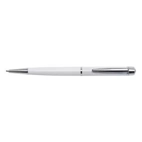   Golyóstoll, fehér "Lille Pen", fehér SWAROVSKI® kristállyal, 14cm, ART CRYSTELLA®