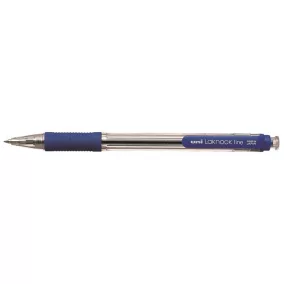   Golyóstoll, 0,4 mm, nyomógombos, UNI "SN-101 Laknock Fine", kék