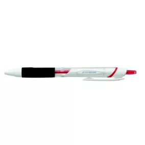   Golyóstoll, 0,35 mm, nyomógombos, fehér tolltest, UNI "SXN-155 Jetstream", piros