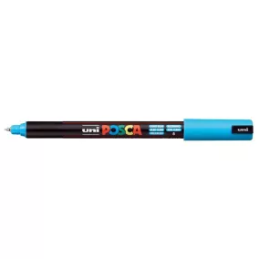   Dekormarker, 0,7 mm, UNI "Posca PC-1MR", világoskék