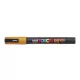 Dekormarker, 0,9-1,3 mm, UNI"Posca PC-3ML", fényes narancs