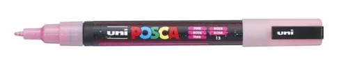 Dekormarker, 0,9-1,3 mm, UNI"Posca PC-3ML", fényes rózsaszín