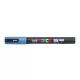 Dekormarker, 0,9-1,3 mm, UNI"Posca PC-3ML", fényes világoskék