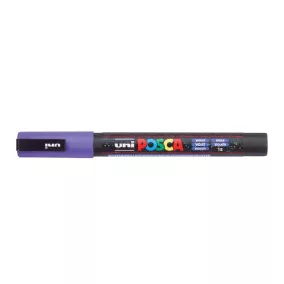   Dekormarker, 0,9-1,3 mm, UNI "Posca PC-3ML", fényes lila