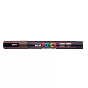   Dekormarker, 0,9-1,3 mm, UNI "Posca PC-3M", sötétbarna