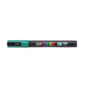   Dekormarker, 0,9-1,3 mm, UNI "Posca PC-3M", smaragdzöld